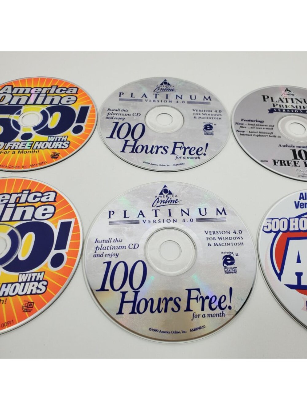 AOL Internet Service Promotional CD Lot Version 4.0 And 5.0 Lot - Picture 4 of 9